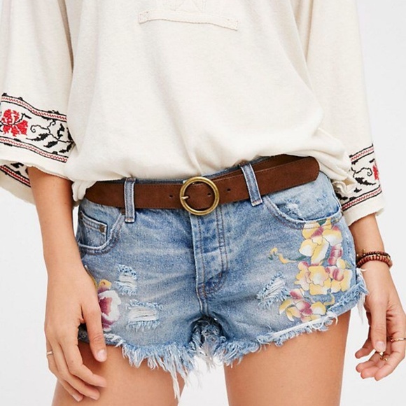 One Teaspoon Pants - One teaspoon orchids bandit shorts